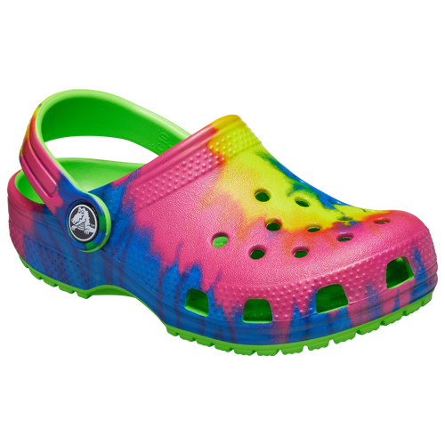 crocs tie dye green