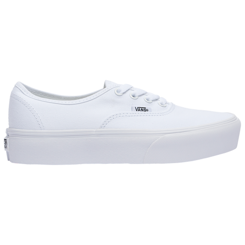 vans authentic platform true white