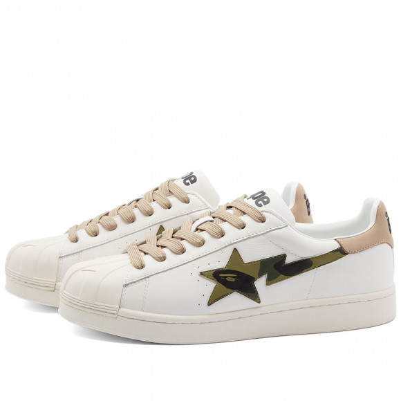 A Bathing Ape Skull STA Sneaker White - 001FWI801012M-WHT