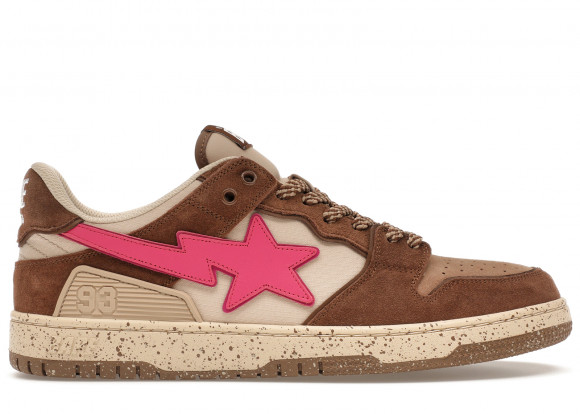 A Bathing Ape Bape SK8 Sta #6 Brown Pink - 001FWJ201004-BRW