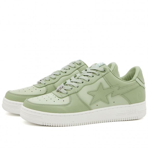 A Bathing Ape Men's Bape Sta #9 Sneaker Green - 001FWJ201006IGREEN