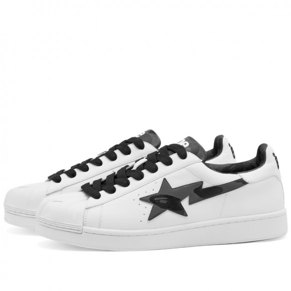 A Bathing Ape Men's Skull Sta Sneaker Black - 001FWJ201007IBLACK