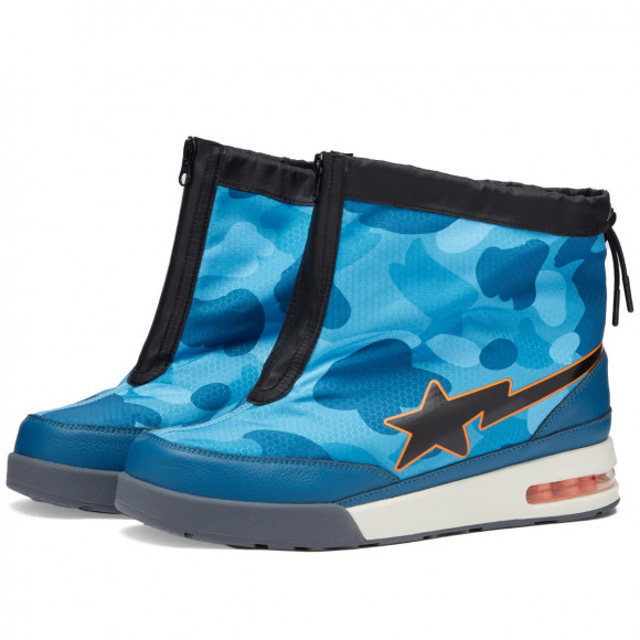 A Bathing Ape Honeycomb Camo Zip Road Sta Blue - 001FWJ301004M-BLU