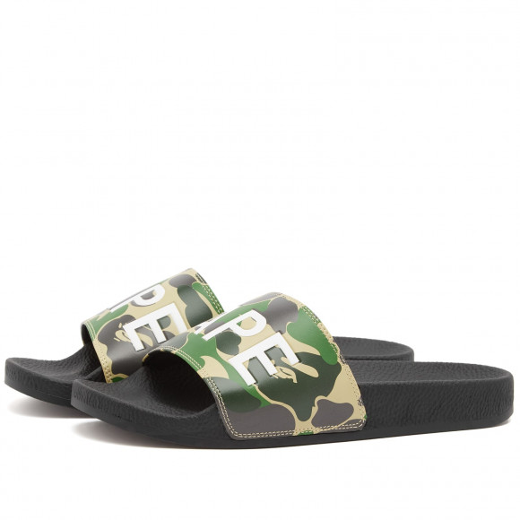 A Bathing Ape Men's ABC Camo Slide Green - 001FWJ301010M-GRN