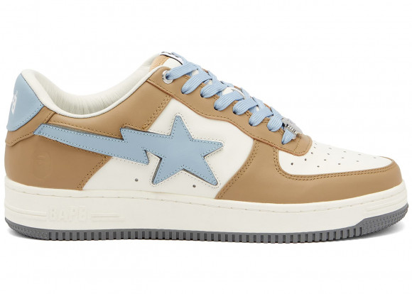 A Bathing Ape Bape Sta Low #4 Beige Sky Blue - 001FWJ301011-BEI