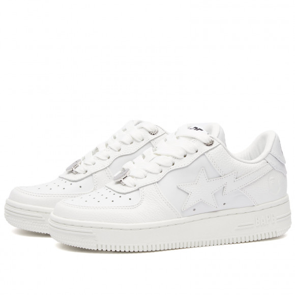 A Bathing Ape Women's BAPE STA #6 Sneakers White - 001FWJ302013I-WHT