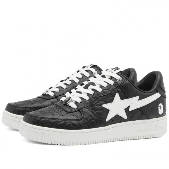 A Bathing Ape Men's Bape Sta #3 Sneaker Black - 001FWJ801052I-BLK