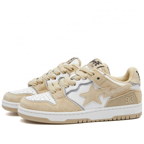 A Bathing Ape Women's Bape Sk8 Sta #3 Sneakers Beige - 001FWJ802057I-BGE