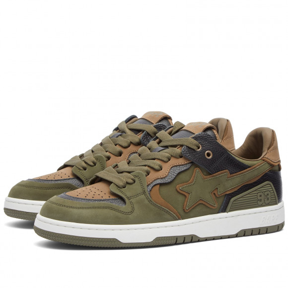 A Bathing Ape Men's SK8 Sta Sneaker Olive - 001FWK301313M-OLV