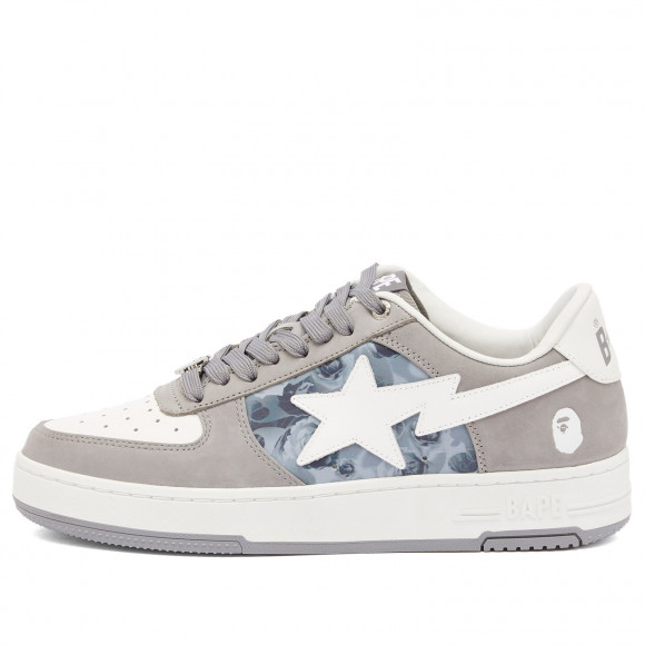 A Bathing Ape Men's Floral Patterned Bape Sta 2 Sneaker Grey - 001FWK801302M-GRA