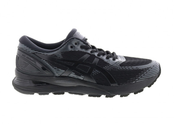 asics gel nimbus 21 black black