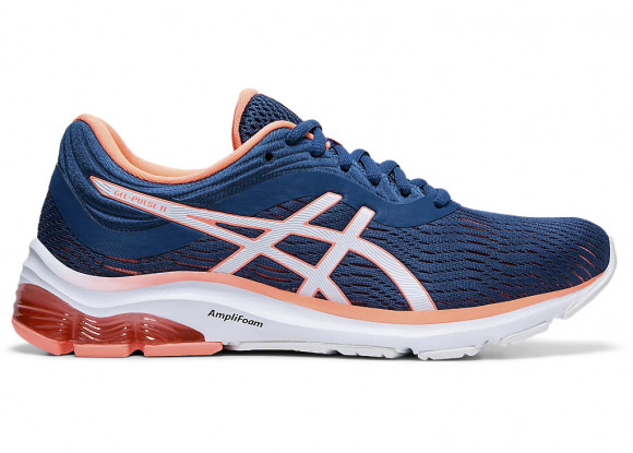 ASICS Womens Gel Pulse 11 'Mako Blue Coral' Mako Blue/Sun Coral  WMNS Marathon Running Shoes/Sneakers 1012A467-401 - 1012A467-401