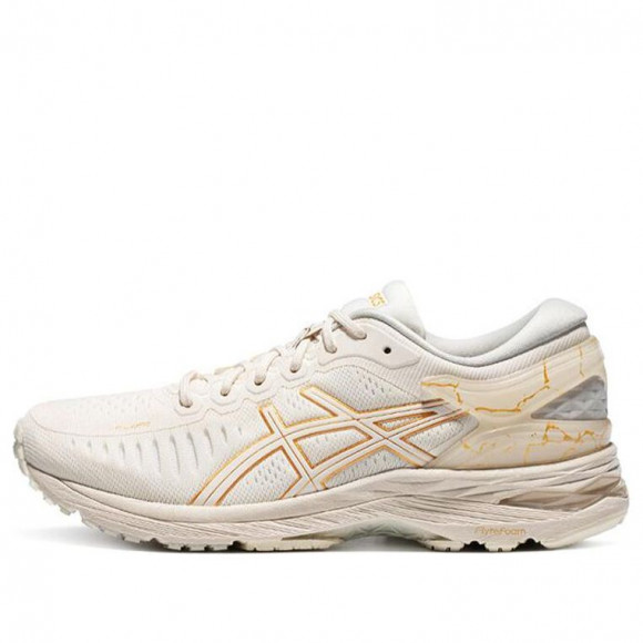 ASICS Metarun White/Gold Marathon Running Shoes (SNKR/Women's) 1012B139-100