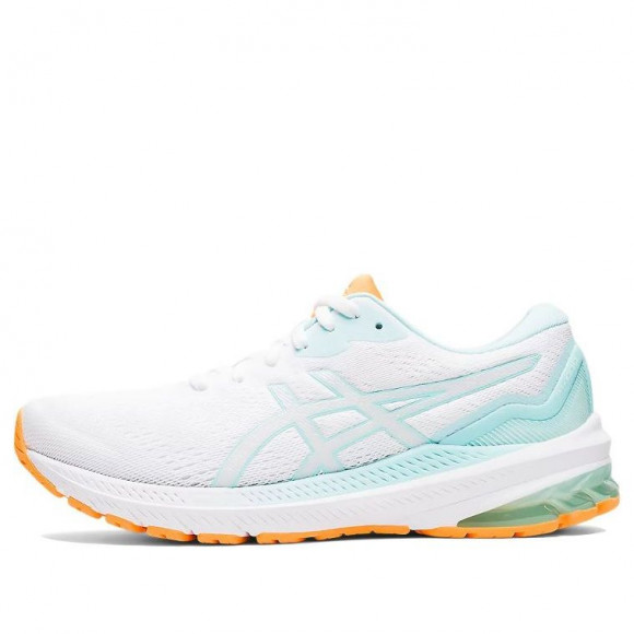 ASICS (WMNS) GT 1000 11 'White ' Clear Blue Marathon Running Shoes 1012B197-100 - 1012B197-100