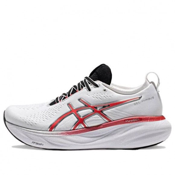 (WMNS) ASICS GEL-Nimbus 25 'White/Classic Red' - 1012B563-100