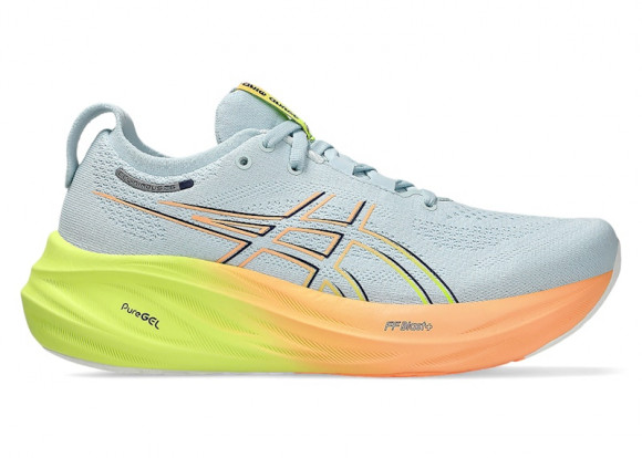 ASICS Gel-Nimbus 26 Paris Cool Grey Safety Yellow (Women's) - 1012B743-750