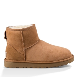 Женские зимние ботинки UGG Classic Mini II 1016222 CHE, темно-бордовый, коричневый - 1016222-CHE