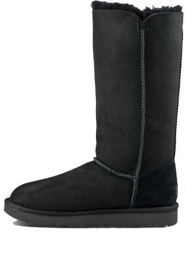 (WMNS) UGG Bailey Button Triplet II Boot High Top Black - 1016227-BLK