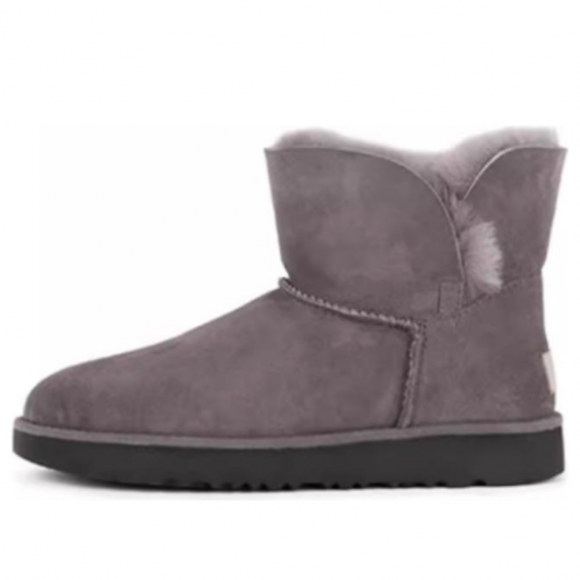 (WMNS) UGG Classic Cuff Mini 'Stormy Grey' - 1016417-SYGR