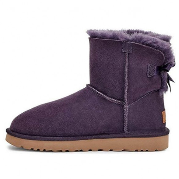 UGG (WMNS) Mini Bailey Bow II Fleece Lined Purple Snow Boots 1016501-NSAD - 1016501-NSAD