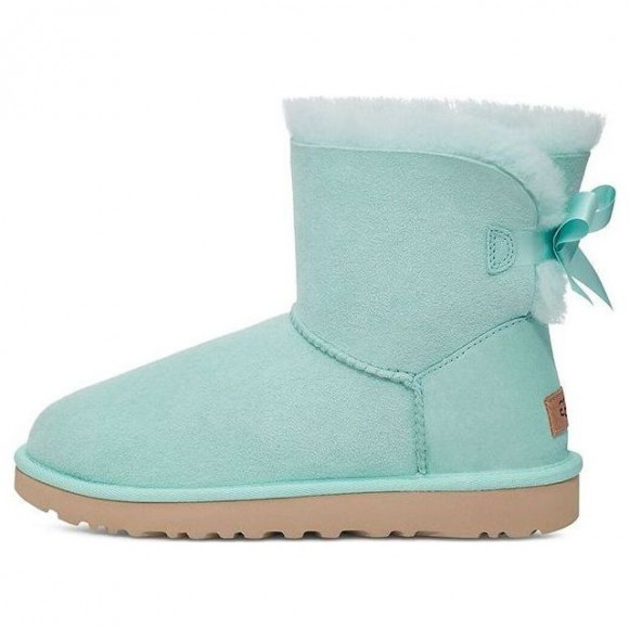 (WMNS) UGG Mini Bailey Bow II Boot 'Sky Blue' - 1016501-SKY