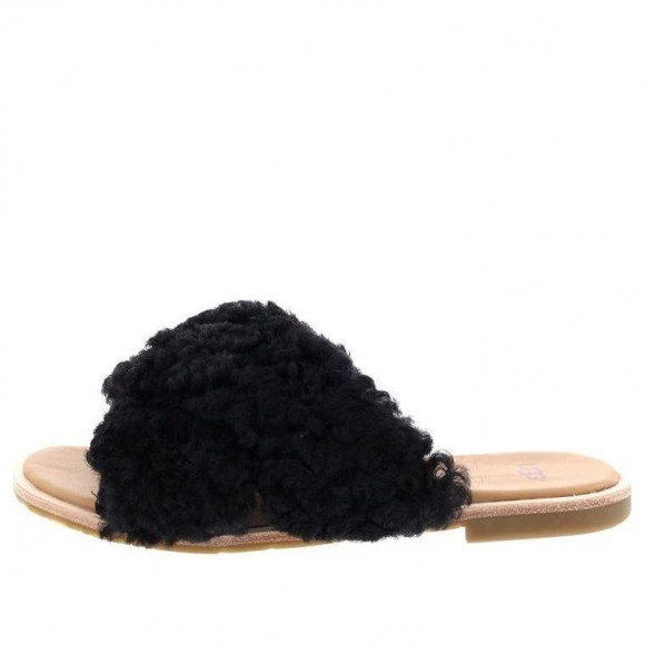 (WMNS) UGG Joni Slide 'Black Tan' - 1019967-BLK