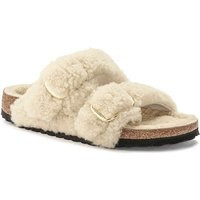 Birkenstock Arizona Bb Shearling Teddy Eggshell Laf, Eggshell - 1023130