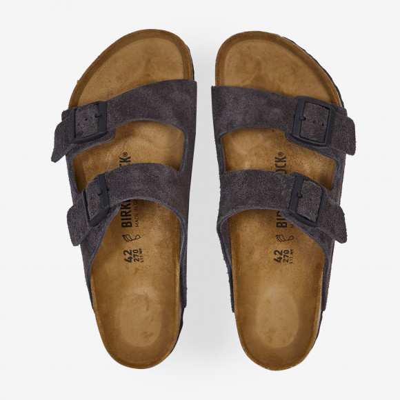 Birkenstock Men's Arizona in Velvet Grey Suede - 1028603