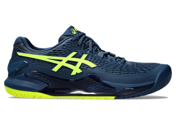 asics Ice Gel-Resolution 9 Mako Blue Safety Yellow - 1041A330-404