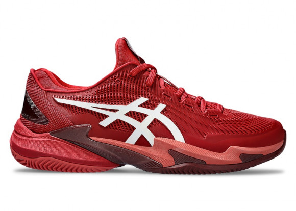 ASICS Court FF 3 Novak Clay Cranberry White - 1041A362-962