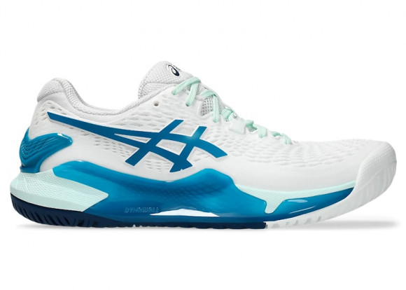 ASICS Gel-Resolution 9 White Teal Blue (Women's) - 1042A208-102