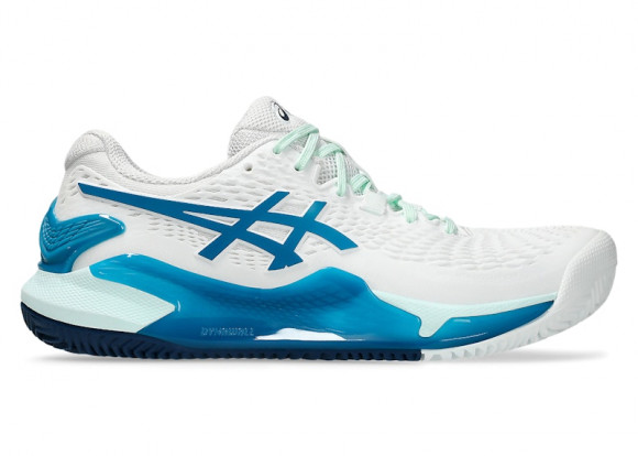 ASICS Gel-Resolution 9 Clay White Teal Blue (Women's) - 1042A224-102