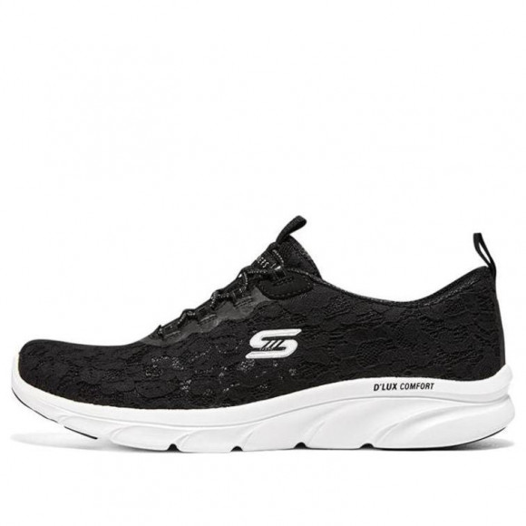 (WMNS) Skechers D'Lux Comfort Shoes 'Black' - 104346-BKW