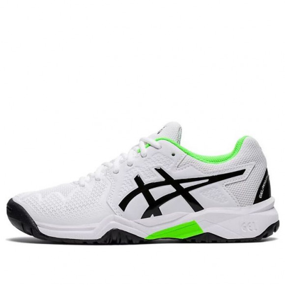 (GS) ASICS Gel Resolution 8 'White Green Gecko' - 1044A018-105