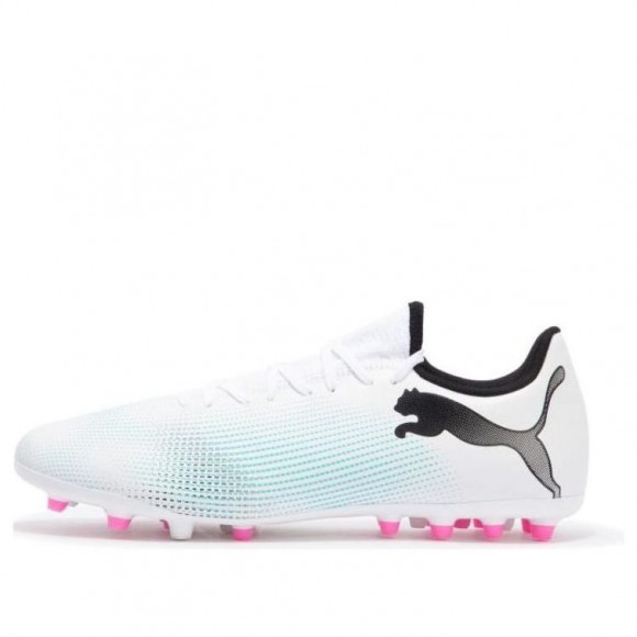 PUMA Future 7 Play MG Cleats 'White Blue Pink' - 107725-01