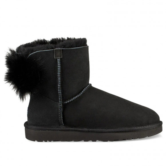 UGG Fluff Bow Mini Snow Boots 1094967-BLK - 1094967-BLK