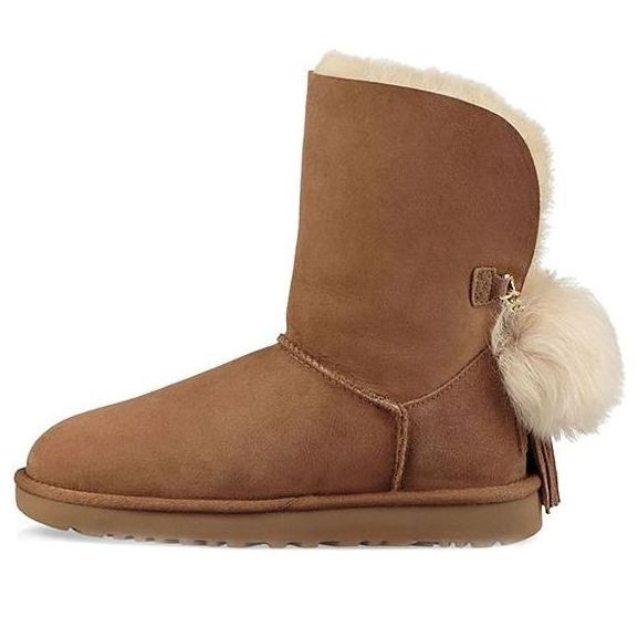 (WMNS) UGG Classic Bling Charm Boot 'Chestnut' - 1095717-CHE