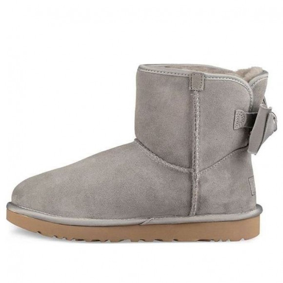 (WMNS) ugg ascot Satin Bow Mini 'Grey' - 1098081-ELP