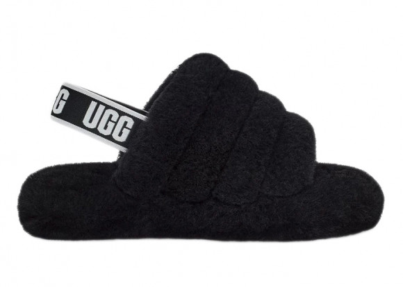 UGG Fluff Yeah Slide Black (GS) - 1098494K-BLK