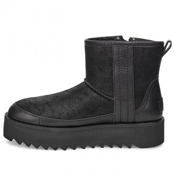 (WMNS) UGG Classic Rebel Biker Mini - 1105314-BLK