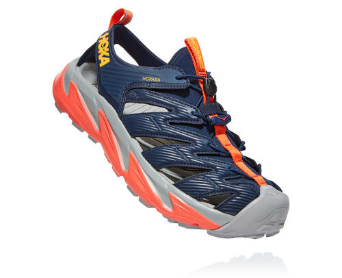 HOKA Men's Sky Hopara Shoes in Blue/Orange - 1106534-BIMR