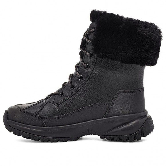 (WMNS) UGG Yose Fluff Snow Boots Black - 1112328-BLK