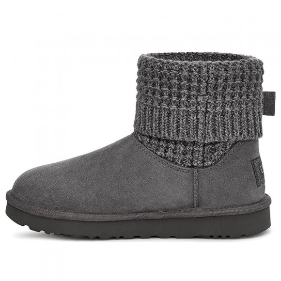 (WMNS) UGG Classic Solene Mini Cozy Stay Warm Outdoor Casual Gray - 1113463-CHRC