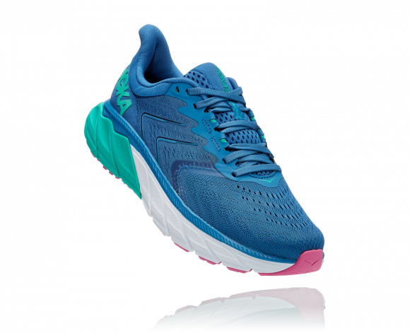 HOKA Arahi 5 Schuhe für Damen in Vallarta Blue/Atlantis Größe 37 1/3 | Straße - 1115012-VBAT-06B