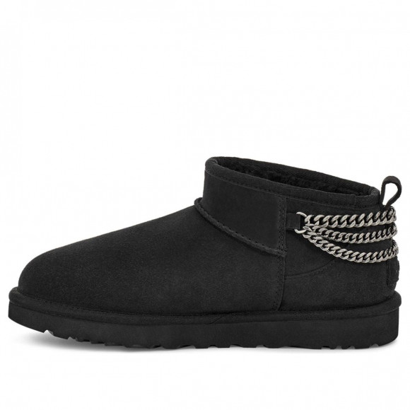 (WMNS) UGG Classic Ultra Mini Chains Black - 1117933-BLK