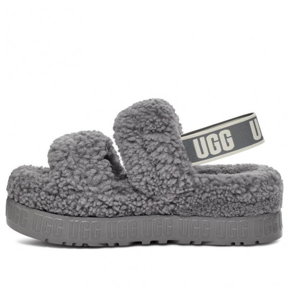 (WMNS) UGG Oh Fluffita Slide 'Grey' - 1120876-LGH