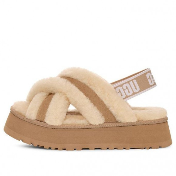 (WMNS) UGG Disco Cross Slides 'Sand' - 1121550-SAN