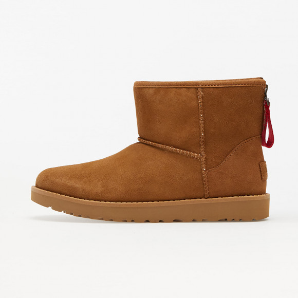 UGG W Classic Mini Logo Zip Chestnut - 1122671-CHE