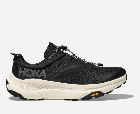 HOKA Men's Transport Hiking Shoes in Black/Alabaster - 1123153-BKLB