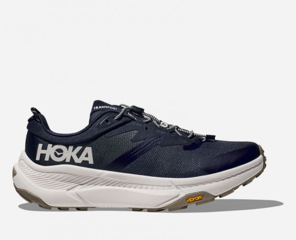 HOKA Men's Transport Hiking Shoes in Varsity Navy/White - 1123153-VYN
